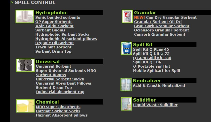 SPILL CONTROL